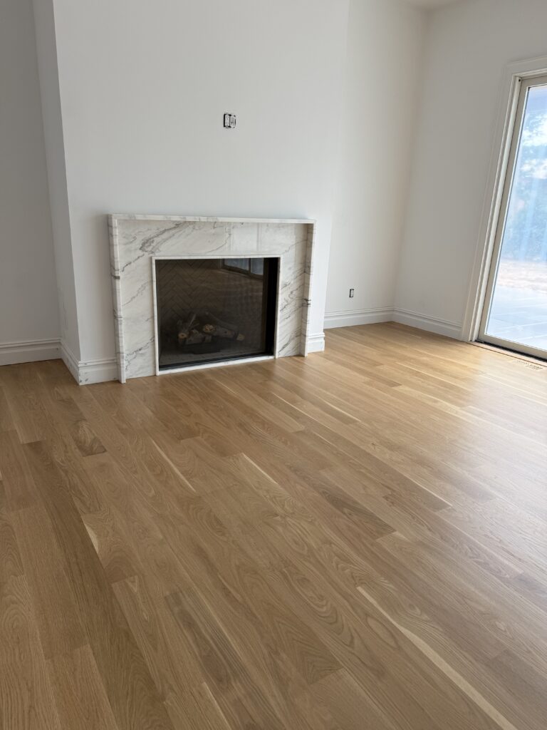 Wood Floor Border at Fireplace Hearth